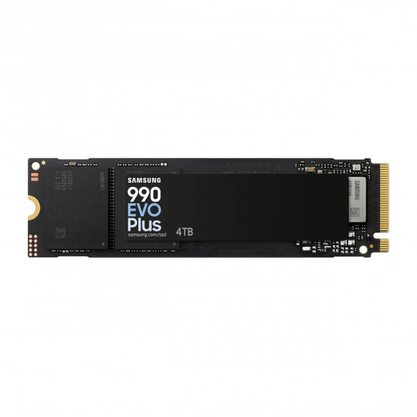 Samsung 990 Evo Plus SSD 4TB, PCIE Gen 4x4 | Gen 5x2 M.2, velocidades de hasta 7.250 MB/s, almacenamiento de actualización para PC/computadoras portátiles, tecnología HMB y turbowrite 2.0 inteligente, (MZ-V9S4T0B/AM)