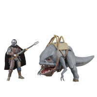 Star Wars The Vintage Collection Blurrg y The Mandalorian, el mandalorian de 3.75 pulgadas coleccionables Acción Figura 2-paquete