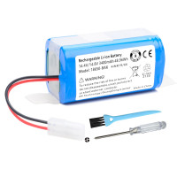 Reemplazo de batería de vacío 3400MAH MI G1 para Xiaomi Mi G1, MOP Essential G1 MJSTG1, SKV4136GL, para Panasonic MC-WRC53, para Phicomm X3, para Puppy0O R30/R30 Pro/R35, para Flyco FC9601/FC9602 Robot Vacuum
