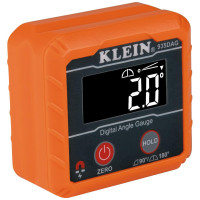 Klein Tools 935DAG Nivel electrónico digital y medidor de ángulo, mide 0 - 90 y 0 - 180 rangos, medidas y establece ángulos