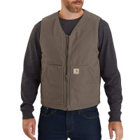 Chaleco ardiente de pato lavado de ajuste para hombres de Carhartt para hombres, madera flotante, mediana