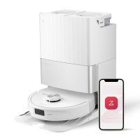 Roborock Qrevo Master Robot Vacuum and MOP Combo, succión de 10,000pa, cepillo y trapeador de diseño flexible, lavado y secado para trapeadores de automóvil