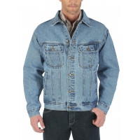 Wrangler para hombre resistente chaquetas de mezclilla sin frase, índigo vintage, x-larga US