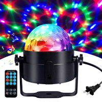 Luz de bola de bola de coidea, luz estroboscópica activada de sonido, luces de rave de DJ con luces remotas, escenario LED para cumpleaños de karaoke decoraciones de Halloween en interiores