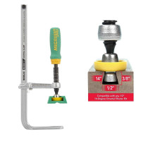 Microjig Matchfit DVC-850AP 2-In1, pista de pendientes en línea y en línea, verde