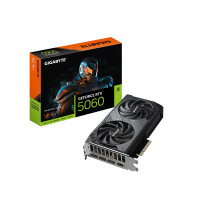 Gigabyte GeForce RTX 5060 Windforce OC 8G Graphics Tarjeta, 8GB de 128 bits GDDR7, PCIe 5.0, sistema de enfriamiento Windforce, GV-N5060WF2OC-8GD Video