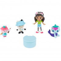 Gabby's Dollhouse, paquete de regalos de fogata con Gabby Girl, Pandy Paws, Baby Box & Mercat Toy Figures, Toys Collectible Kids para niñas y niños 3+