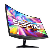 SCEPTER Monitor de juego curvo de 27 pulgadas hasta 240Hz Displayport HDMI 1MS 99% SRGB Built-In Build-in, R1500 Machine Black 2023 (C275B-FWT240)