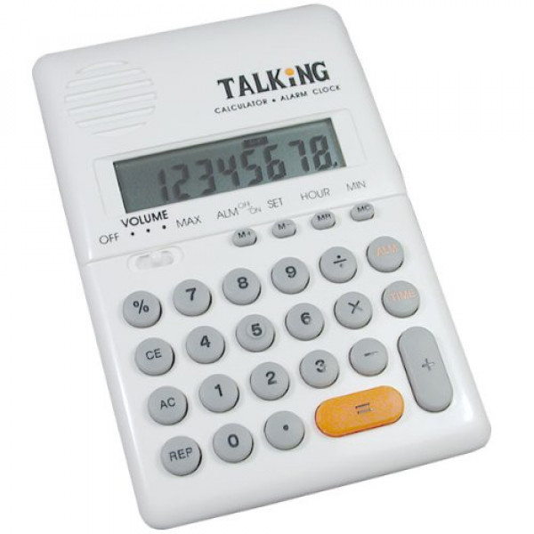 Calculadora de conversación de mano maxi con alarma - español