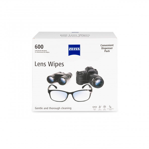 Toallitas de limpieza de lentes precipitadas Zeiss, 600 recuentos