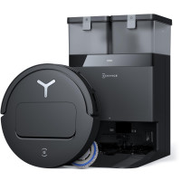 Ecovacs Deebot T50 Omni Robot Vacuum and MOP, 3.19 Ultra-Slim, succión de 15,000pa, ZeroTangle 2.0, limpieza de borde Truedge, evitación de obstáculos AIVI 3D, lavado de automóviles y seco, autoevaluación.