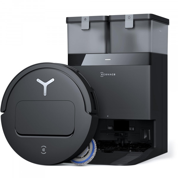 Ecovacs Deebot T50 Omni Robot Vacuum and MOP, 3.19 Ultra-Slim, succión de 15,000pa, ZeroTangle 2.0, limpieza de borde Truedge, evitación de obstáculos AIVI 3D, lavado de automóviles y seco, autoevaluación.
