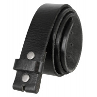 BS040 Correas de cinturón de cuero de grano completo 100% de una pieza con orificio de ranura 1-1/2 (38 mm) de ancho (agujero de ranura-negro, 34)