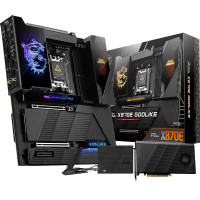 MSI MEG X870E GODOLO, E -ATX - Admite AMD Ryzen 9000/8000/7000, AM5 - Dynamic Dashboard III, EZ Slide M.2, 110A SPS, Memoria DDR5 (9000+ Mt/S OC), M.2 y PCIE 5.0, USB4, Wi -Fi 7, 10g LAN