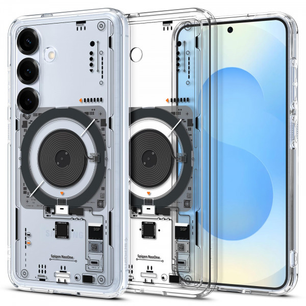 Spigen Ultra Hybrid MagFit diseñado para el Case Galaxy S25 [Certificado Qi2/Magnet para Galaxy] (2025) - Neo One