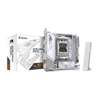 Gigabyte X870i Aorus Pro Ice AMD AM5 LGA 1718 Motor de placa base, Mini-ITX, DDR5, 2x M.2, PCIe 5.0, USB-C, WiFi7, 2.5GBE LAN, EZ-Latch, Garantía de 5 años
