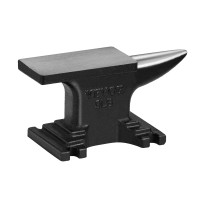 Yunque de cuerno único Vevor, herrero de yunque de cuerno redondo resistente de alta dureza, yunque de acero fundido de 8.8 libras, diseño compacto y base estable, herramientas y equipos de forja, herramienta Metalsmith para doblar y dar forma