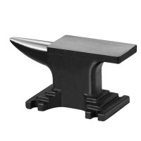 VEVOR ONBLE DE Cuerpo único, yunque de acero fundido de 9 libras, herrero de yunque redondo de cuerno redondo resistente, diseño compacto y base estable, herramientas y equipos de forja, herramienta Metalsmith para doblar y dar forma