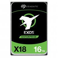 Seagate Exos X18 16TB Enterprise HDD - CMR de 3.5 pulgadas HyperScale SATA 6GB/s, 7200 rpm, 512e y 4Kn FastFormat, baja latencia con almacenamiento en caché mejorado (ST16000NM000J)