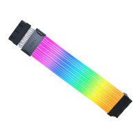 Lian Li STrimer Wireless 24 Pin (PW24-1W) - Cable de extensión de potencia RGB direccionable - Control inalámbrico de 2.4 GHz - Controlador inalámbrico no incluido y se requiere