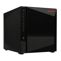 Asustor AS5304T 4 Bay Nas, cuádruple de 1.5GHz, 2 2.5GBE Puerto, 4GB RAM DDR4, Red de almacenamiento adjunto de la red de juegos, nube privada personal (sin disco)