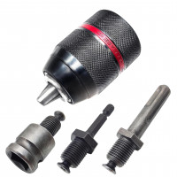 PATUOPRO 1.5-13mm Taladro sin llave CHUCK METAL DE METAL DE METAL 1/2 ''-20UNF Con SDS-plus Shank 1/4 Hex viene hexadil