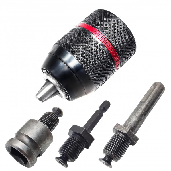 PATUOPRO 1.5-13mm Taladro sin llave CHUCK METAL DE METAL DE METAL 1/2 ''-20UNF Con SDS-plus Shank 1/4 Hex viene hexadil