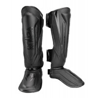 Venum Elite Evo Shin Guards - Black/Black X -Large