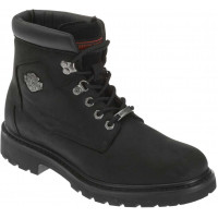 Bota casual de motocicletas de cuero de cuero de tierras masculinas de Harley-Davidson, negro, 8 de ancho