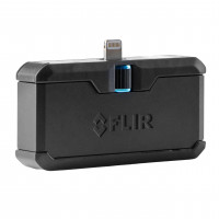 Flir One Pro - Cámara de imágenes térmicas para teléfonos inteligentes iOS (iPhone 14 y más con puerto de rayos), 320x240 súper resolución (IR nativo de 160x120)