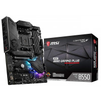 MSI MPG B550 Gaming Plus de los juegos de la computadora (AMD AM4, Ryzen 5000 y 3000 series, DDR4, PCIe 4.0, SATA 6GB/s, M.2, USB 3.2 Gen 2, HDMI/DP, ATX) AMD PC PROTHBOARD (Renovado)