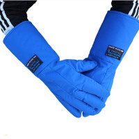 Guantes criogénicos largos goog Guantes de protección de nitrógeno LN2 resistente a baja temperatura a baja temperatura (pequeño)