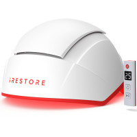 Irestore Professional Láser Terapia de luz roja para el sistema de crecimiento del cabello - Pérdida de cabello despejado de la FDA, adelgazamiento del cabello y tratamiento con alopecia para hombres y mujeres - Cape láser para el regreso del cabello - 28