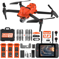 Autel Robotics Evo II Pro RTK V3, Posicionamiento a nivel de centímetro en tiempo real, ID remota, S-one 1 '' '6K/30FPS HDR Cámara, Estación base GNSS y soporte PPK, 38 minutos, transmisión de 15 km, para asignar/fotogrametría/planificación urbana/búsqued