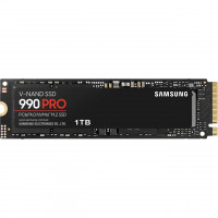 Samsung 990 Pro SSD 1TB PCIE 4.0 M.2 2280 Disco duro de estado sólido interno, seq. Lea las velocidades de hasta 7,450 MB/s para estaciones de trabajo de computación, juegos y de alta resistencia, MZ-V9P1T0B/AM