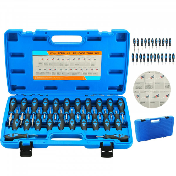 Kit de liberación terminal de Dasbet | 23 PCS Herramienta de liberación del extractor del pin del conector de alambre universal para vehículos nacionales e importados estadounidenses