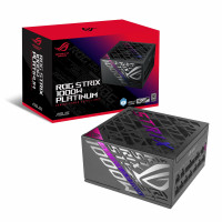ASUS ROG STRIX 1000W Platinum (fuente de alimentación completamente modular, 80 más certificado por platino, ATX 3.1, Cybenetics Lambda A+, GaN MOSFET, estabilizador de voltaje inteligente GPU, garantía de 10 años)