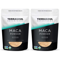 Terrasoul Superfoods Gelatinized Maca Powder, 2 libras - Calidad premium | Uso recomendado: Admite aumento de la resistencia y energía | Gelatinizado para una fácil digestión