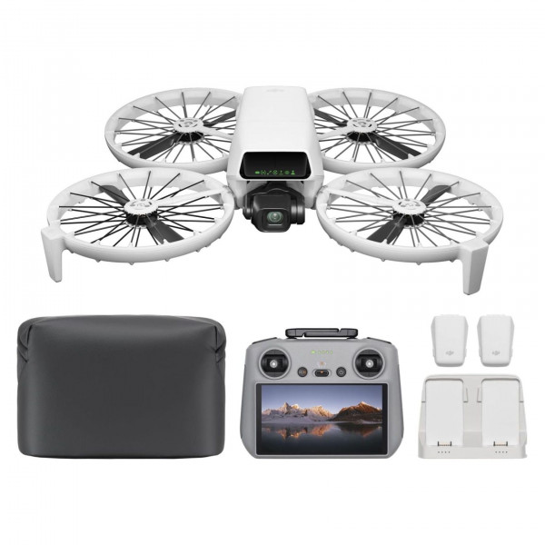 DJI Flip Flip más combo con control remoto de pantalla RC 2, dron con cámara 4K UHD para adultos, despegue de palma, retorno automático, vuelo inteligente, 3 baterías para 93 minutos de vuelo