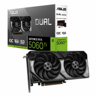 ASUS Dual GeForce RTX ™ 5060 TI 16GB GDDR7 OC Edition (PCIe 5.0, 16GB GDDR7, DLSS 4, HDMI 2.1B, Displayport 2.1B, diseño de 2.5-lotes, diseño de ventilador de tecnología axial, tecnología de 0db y más)