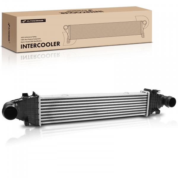 A-Premium Turbo Intercooler compatible con Mercedes-Benz C250 SLK250 2013-2015 L4 1.8L Turboalimentado