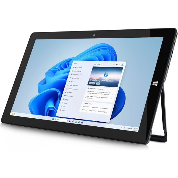 AWOW N100 Windows 11 Tablet 12 GB DDR5 RAM 256GB Almacenamiento, pantalla táctil IPS HD de 10.1 pulgadas, PC de la Tableta de Windows Intel N100 Windows con HDMI/WiFi/Bluetooth/USB3.2/Cámaras duales