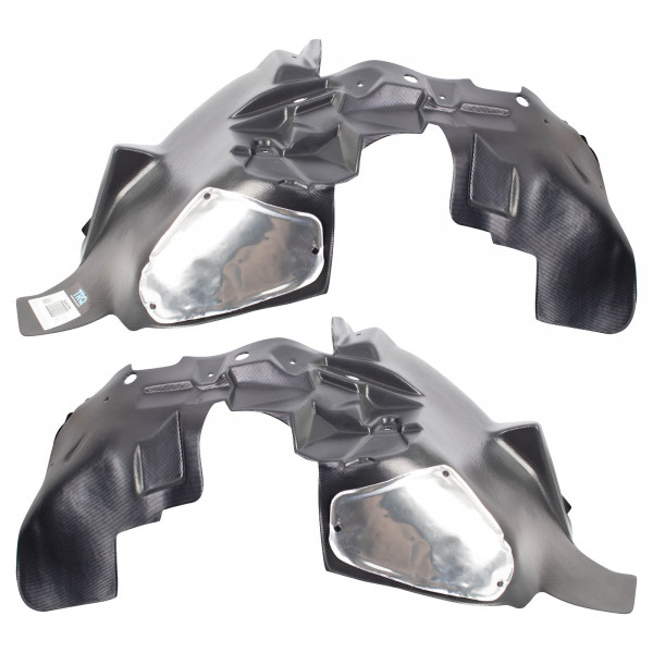 Conjunto de revestimiento de Fender Inner delantero TRQ COMPATIBLE con 2007-2017 Jeep Wrangler 2018 Wrangler JK CH1250132 CH1251132