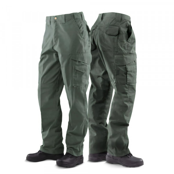Pantalones tácticos originales de TRU-SPEC 24-7 para hombres: pantalones de trabajo de carga duraderos y resistentes al agua con aperturas de transporte y rodilla ocultos, Olive Drab-32W x 32L