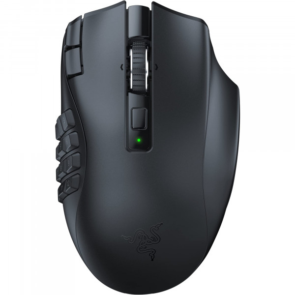Razer Naga V2 HyperSpeed Wireless MMO Gaming Mouse: 19 Botones programables - Tecnología HyperScroll - Sensor óptico Focus Pro 30K - Interruptores mecánicos de mouse Gen -2 - hasta 400 horas duración de la batería