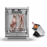 Nevera de envejecimiento seco de cobalance para bistec, congelador de edad seca para t-hueso, pollo, jamón y queso de hasta 66 libras, 24 h Refrigerador de carne de carne comercial, perfecto para salami, carne de res tierna y juego en 21-47 días