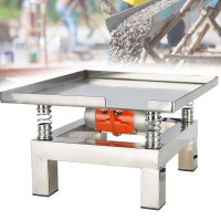 DFDIERATVE TABLA DE VIBRACIÓN DE VIBRACIÓN DE VIBRACIÓN Vibrante Modelo de yeso, 13.8x13.8 pulgadas Mesa vibratoria de acero inoxidable para concreto, moldes, resina, resina
