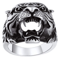 Anillos de hombre de cadena de hombres tamaño 13 Anillos de declaración de rapero de acero inoxidable