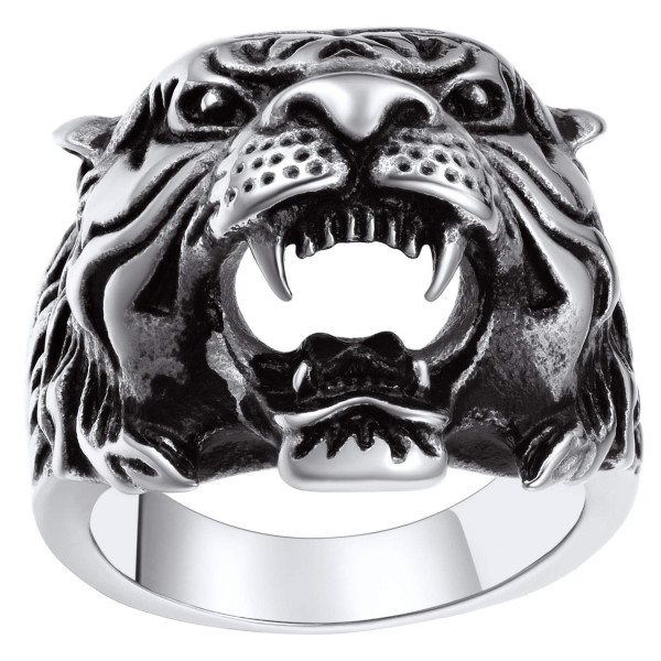 Anillos de hombre de cadena de hombres tamaño 13 Anillos de declaración de rapero de acero inoxidable
