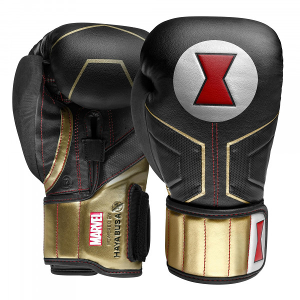 Guantes de boxeo de elite de héroe de héroe de Hayabusa para hombres y mujeres - Black Widow, 12 oz